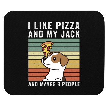 Discover I Like Pizza And My Jack Russell Terrier Mouse Pads