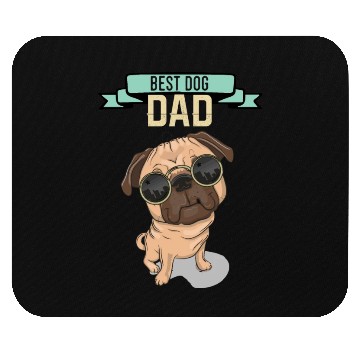 Discover Best dog Dad pug lover Mouse Pads