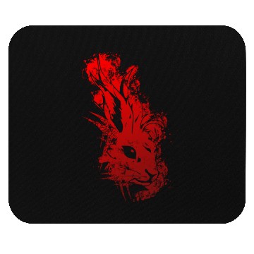 Discover Rabbit StreetStyle - Red Mouse Pads