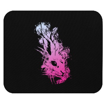 Discover Rabbit StreetStyle - Pink Mouse Pads