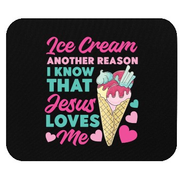 Discover Ice Cream Christian Jesus Cone Ice Mouse Pads