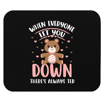 Discover Bear Stuffed Animal Family Pregnant Mouse Pads