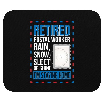 Discover Retired Postal Worker Retirement Mailman Postman Mouse Pads