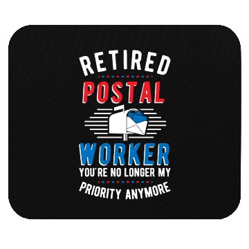 Discover Retired Postal Worker Retirement Mailman Postman Mouse Pads