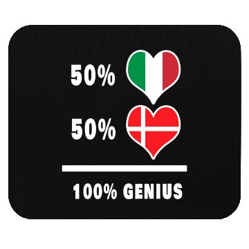 Discover Italy and Denmark genius / gift Mouse Pads