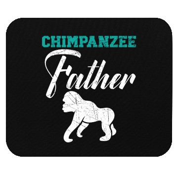 Discover Chimpanzee Father Monkey Wildlife Animal Zookeeper Mouse Pads