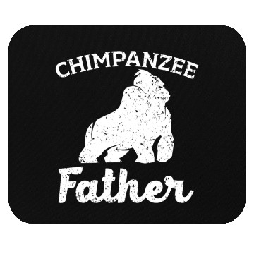 Discover Chimpanzee Father Monkey Wildlife Animal Zookeeper Mouse Pads