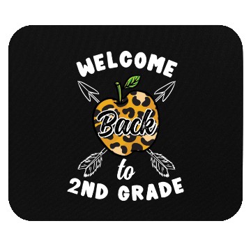 Discover Welcome Back To 2nd Grade Leopard Print Mouse Pads