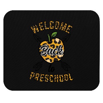 Discover Welcome Back To Preschool Leopard Print Mouse Pads