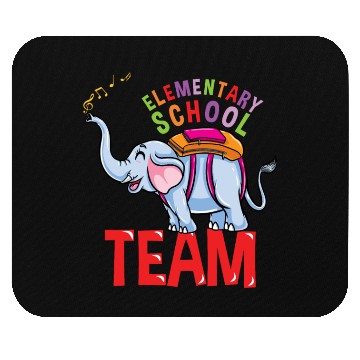 Discover Back To School Elephant Elementary School Team Mouse Pads