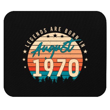 Discover Retro 1970 In August Mouse Pads