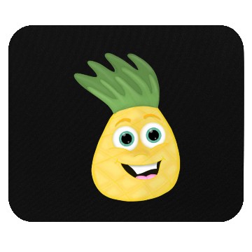 Discover Pineapple Cartoon kawaii Anime funny face Mouse Pads