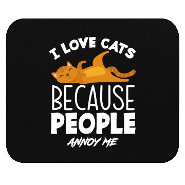 Discover I Love Cats Mouse Pads