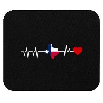Discover Texas Heartbeat Gift Mouse Pads