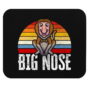 Discover Big Nose Proboscis Monkey Ape Wildlife Zookeeper Mouse Pads