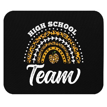 Discover High School Team Leopard Rainbow Back To School Mouse Pads