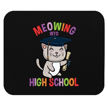 Discover Moewing Into High School Cat Back To School Mouse Pads
