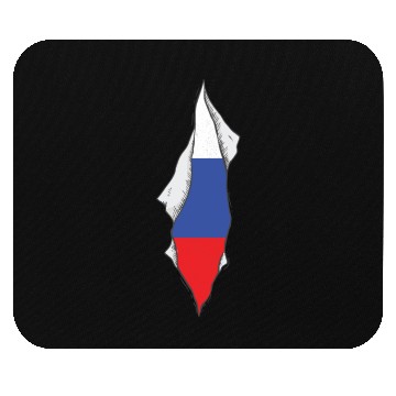 Discover Russia flag proud Russian Mouse Pads