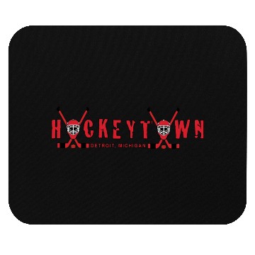 Discover HOCKEY TOWN red Mouse Pads