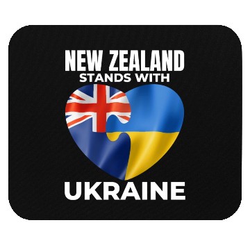 Discover New Zealand stands with Ukraine Mouse Pads