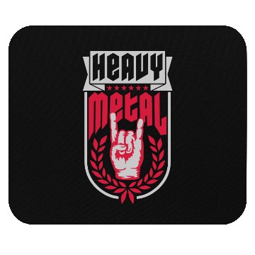 Discover Heavy metal 2 hands Mouse Pads