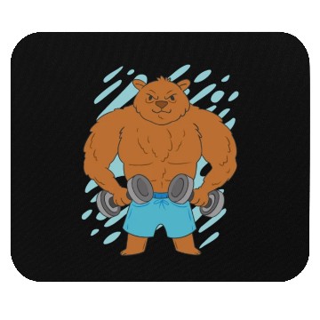 Discover Muscle Bear Mouse Pads