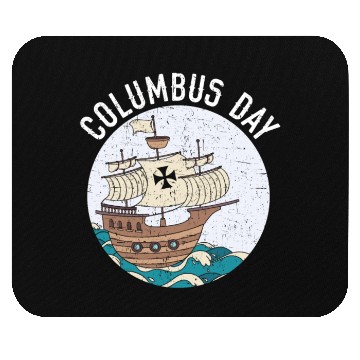 Discover Columbus Day Christopher Columbus Italian American Mouse Pads