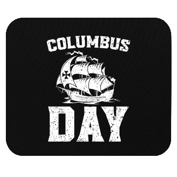 Discover Columbus Day Christopher Columbus Italian American Mouse Pads