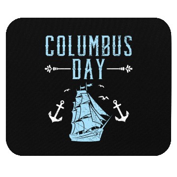 Discover Columbus Day Christopher Columbus Italian American Mouse Pads