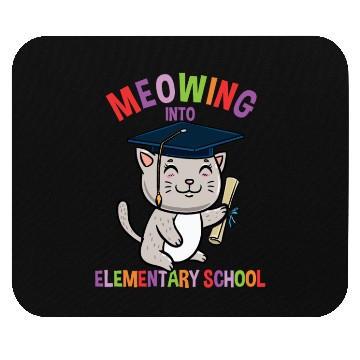 Discover Moewing Into Elementary School Cat Back To School Mouse Pads