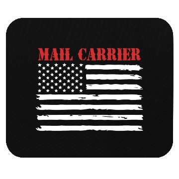 Discover Postman American Flag Mail Carrier Mouse Pads