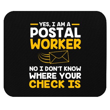 Discover I Am A Postal Worker Postman Joke Funny Mailman Mouse Pads