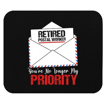 Discover Funny Retirement Retired Postal Worker Mouse Pads