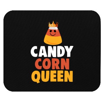 Discover Candy Corn Queen Halloween Trick Or Treat Mouse Pads