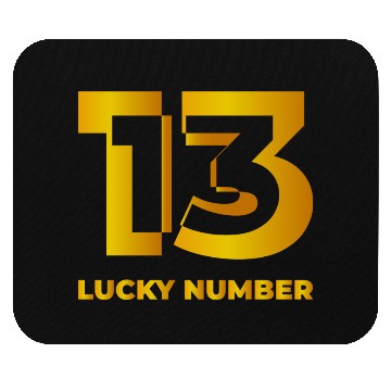 Discover Lucky Number Logo Funny Mouse Pads