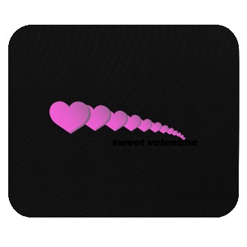 Discover Sweet Valentine Logo Funny Mouse Pads