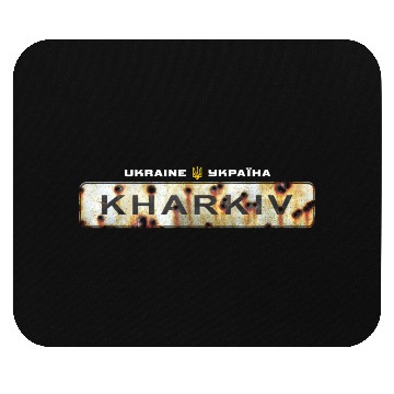 Discover Road sign "Kharkiv - Ukraine" Mouse Pads