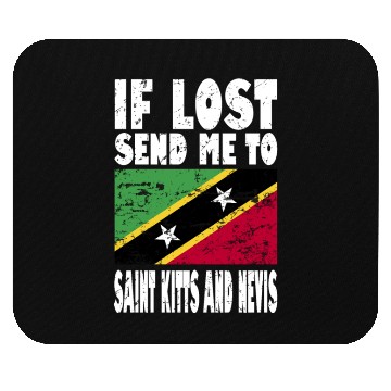 Discover Saint Kitts and Nevis Flag Saying Mouse Pads