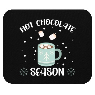 Discover Hot Chocolate Season Snow Winter Season Drink Mouse Pads
