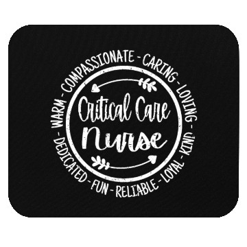 Discover Critical Care Nurse Life HealthCare Worker Mouse Pads