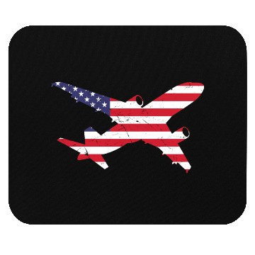 Discover American Flag Airplane Stars And Stripes Mouse Pads