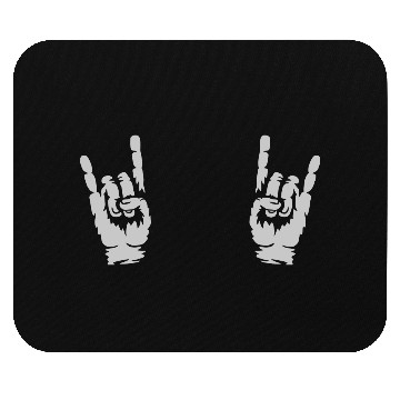 Discover music heavy metal hands Mouse Pads