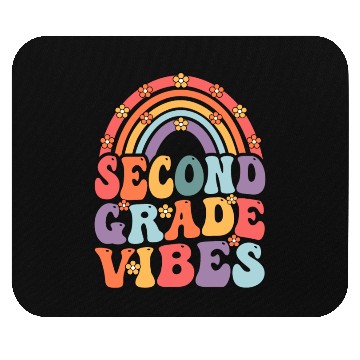 Discover Second Grade Vibes Boho Rainbow Back To School Mouse Pads