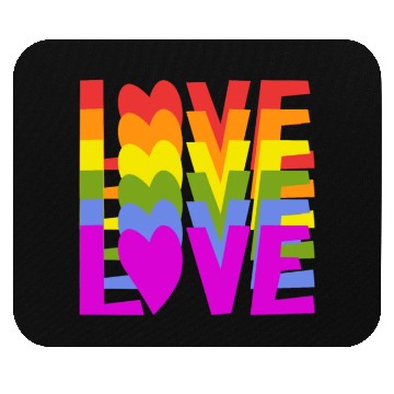 Discover Lgbtq Gay Pride Month Rainbow Love Is Love Mouse Pads