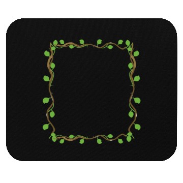 Discover Leaves square shape icon quadrilateral Mouse Pads