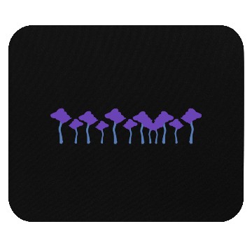 Discover Trees Line Nature Forest Stroke Purple Mouse Pads