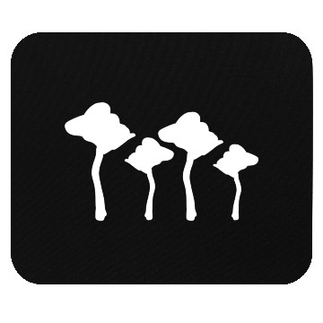 Discover four trees symbol forest nature Mouse Pads