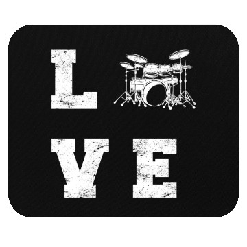 Discover Love Percussion Drums Funny Drummer Band Music Dru Mouse Pads