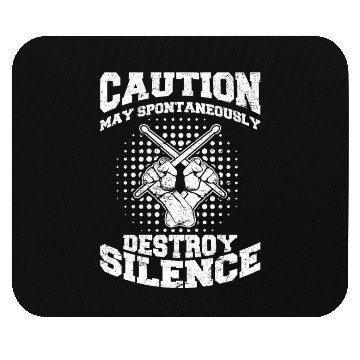 Discover Caution May Spontaneously Destroy Silence Funny Dr Mouse Pads