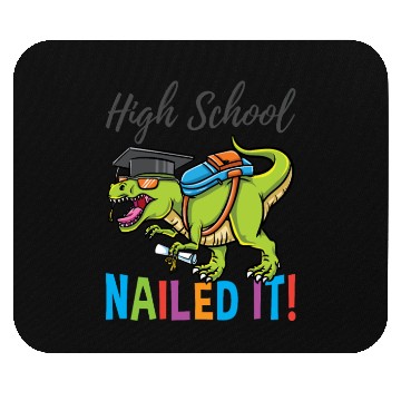 Discover High School Nailed It Dinosaur Graduation Mouse Pads